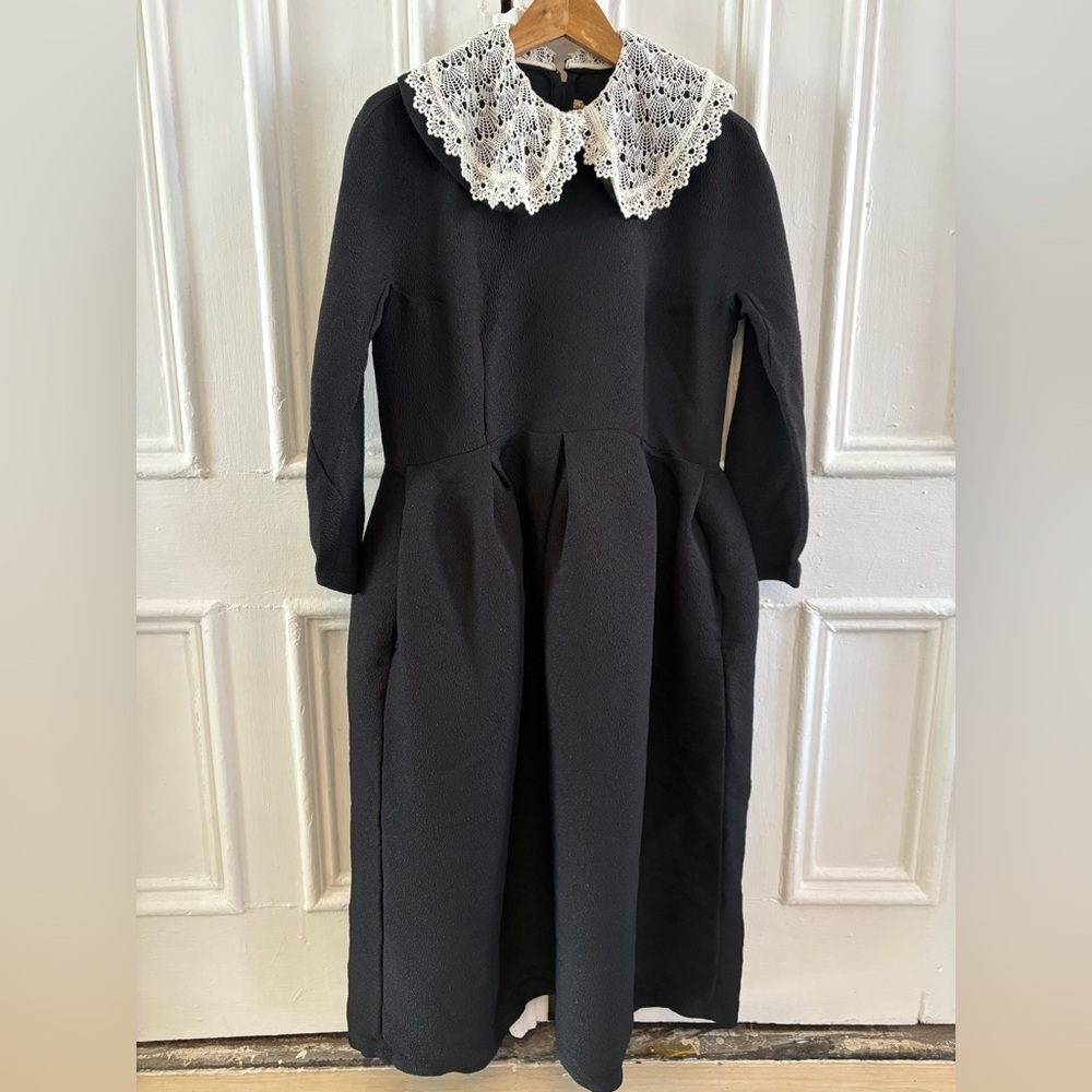 COMME DES GARCONS, Doily Collar Midi Dress